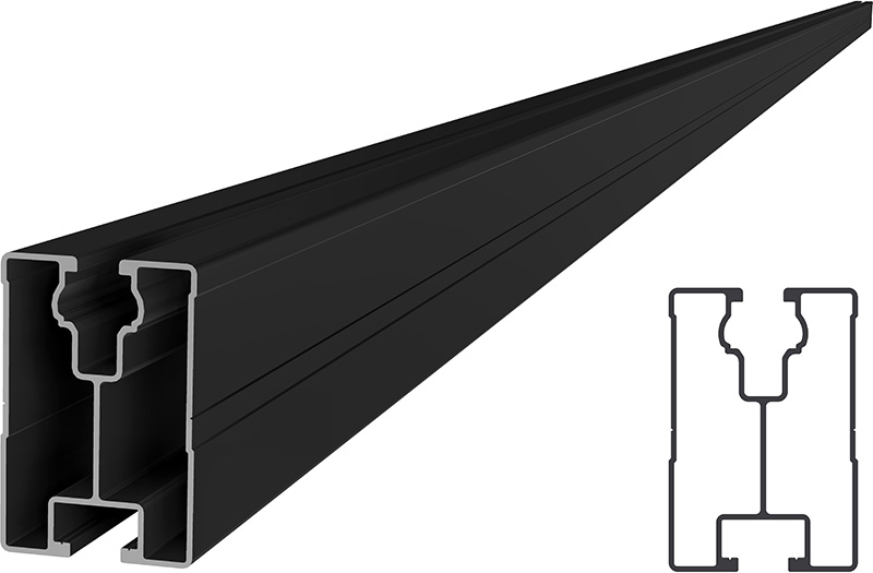 SL Rack RAIL 60 - 4750 mm, black anodized