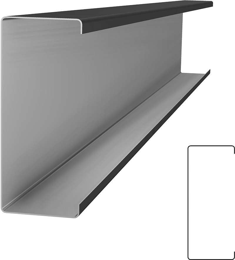 SL Rack RAIL 40 Cover - 300 mm, black