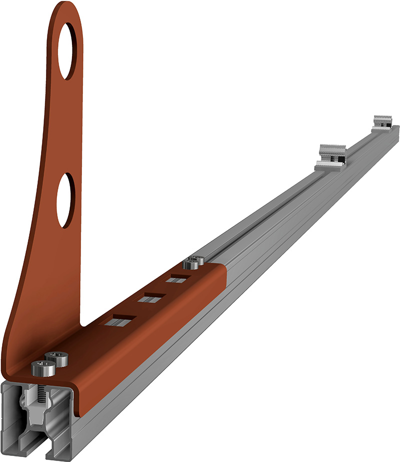 SL Rack Snow Guard Kit - brick red RAL 8004
