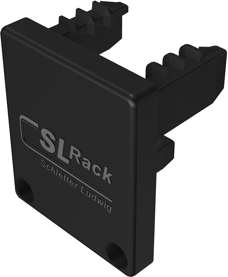 SL Rack Plastic End Cap RAIL 35, black