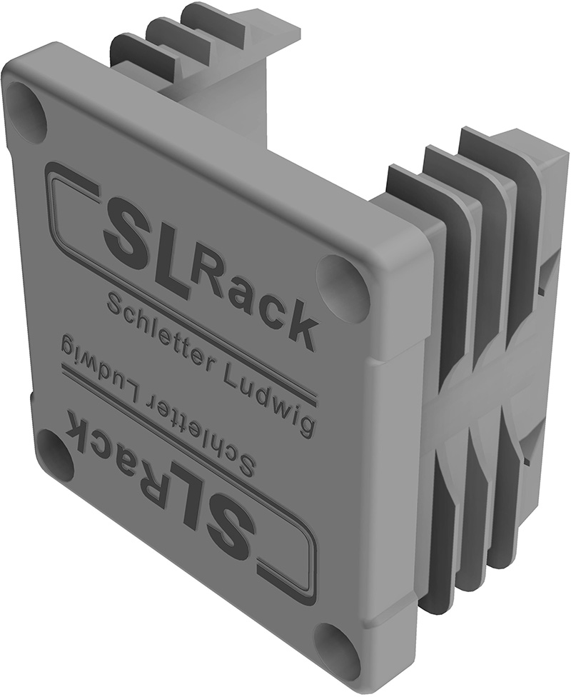 SL Rack Plastic End Cap RAIL 40, grey
