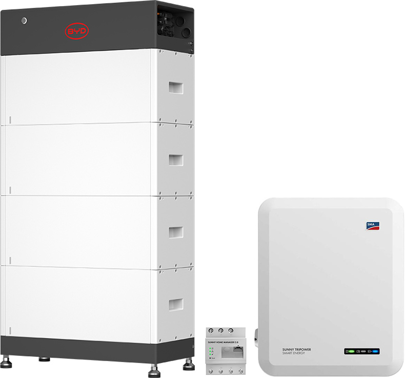 SMA Sunny Tripower 10.0 Smart Energy + BYD 10.2 (HVS+) with emergency power