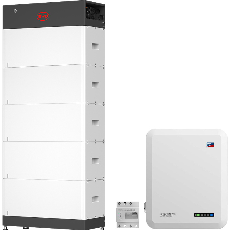 SMA Sunny Tripower 10.0 Smart Energy + BYD 12.8 (HVS+) with emergency power