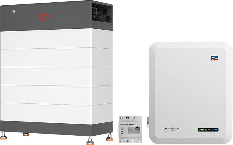 SMA Sunny Tripower 10.0 Smart Energy + BYD 14.8 (HVB) with emergency power