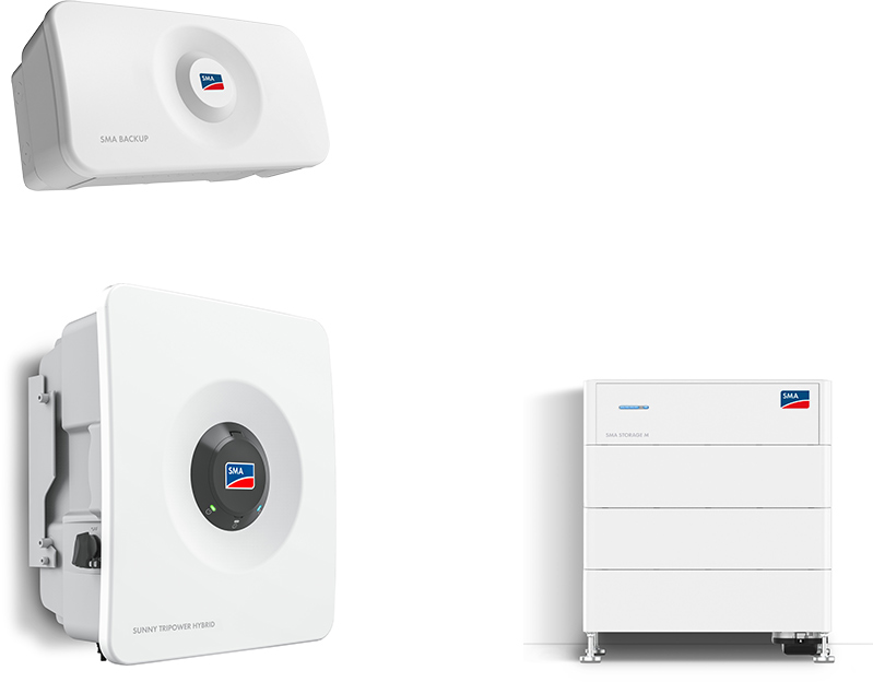 SMA Sunny Tripower Hybrid X 5.0 + Storage M 12.3 kWh with emergency power