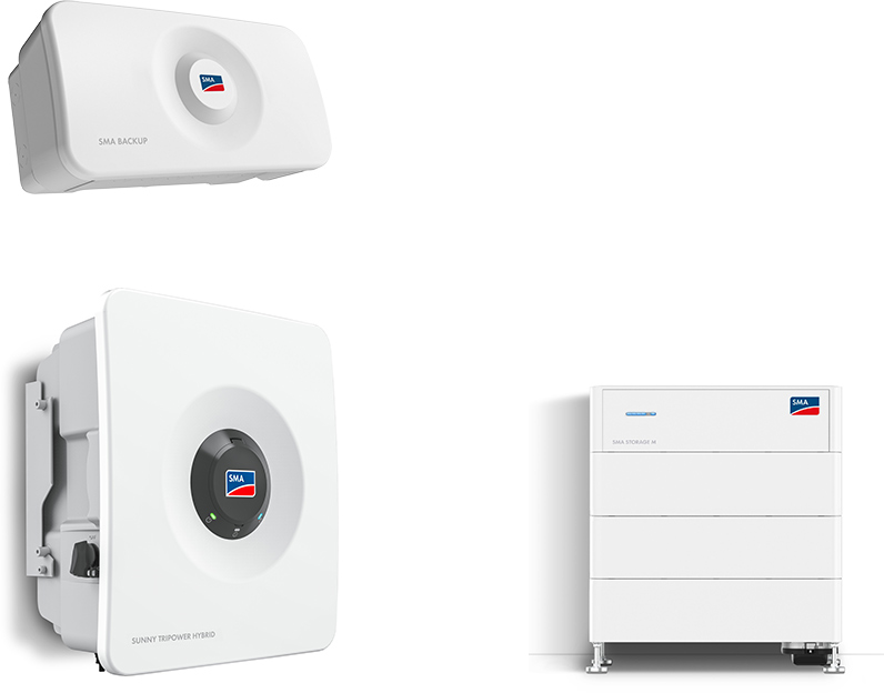 SMA Sunny Tripower Hybrid X 15.0 + Storage M 12.3 kWh with emergency power