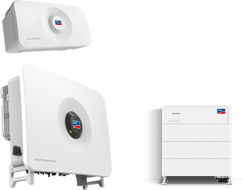 SMA Sunny Tripower Hybrid X 20.0 + Storage M 12.3 kWh with emergency power