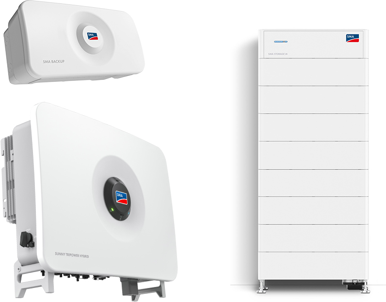 SMA Sunny Tripower Hybrid X 20.0 + Storage M 32.8 kWh with emergency power
