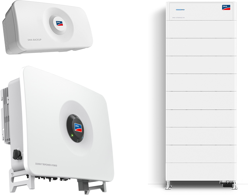 SMA Sunny Tripower Hybrid X 20.0 + Storage M 36.9 kWh with emergency power