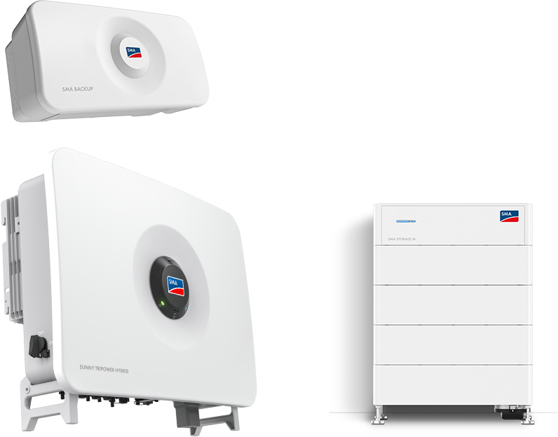 SMA Sunny Tripower Hybrid X 25.0 + Storage M 16.4 kWh with emergency power