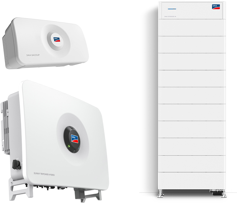 SMA Sunny Tripower Hybrid X 25.0 + Storage M 40.9 kWh with emergency power
