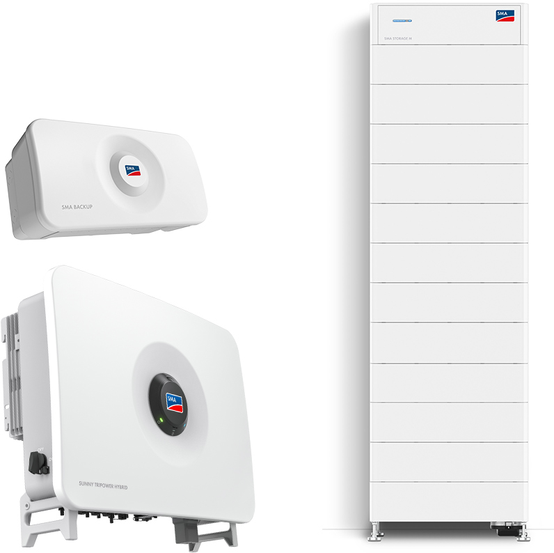 SMA Sunny Tripower Hybrid X 25.0 + Storage M 49.1 kWh with emergency power