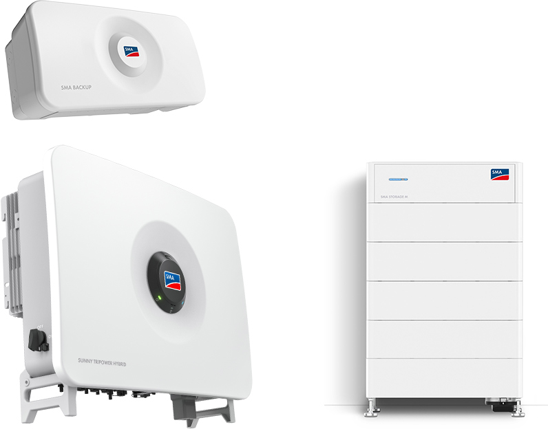 SMA Sunny Tripower Hybrid X 30.0 + Storage M 20.5 kWh with emergency power