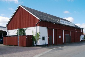 1995 - Die Lagerhalle in Schwedenrot