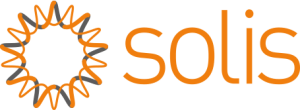 Solis-Logo Orangefarbenes Solis-Logo auf transparentem Hintergrund.